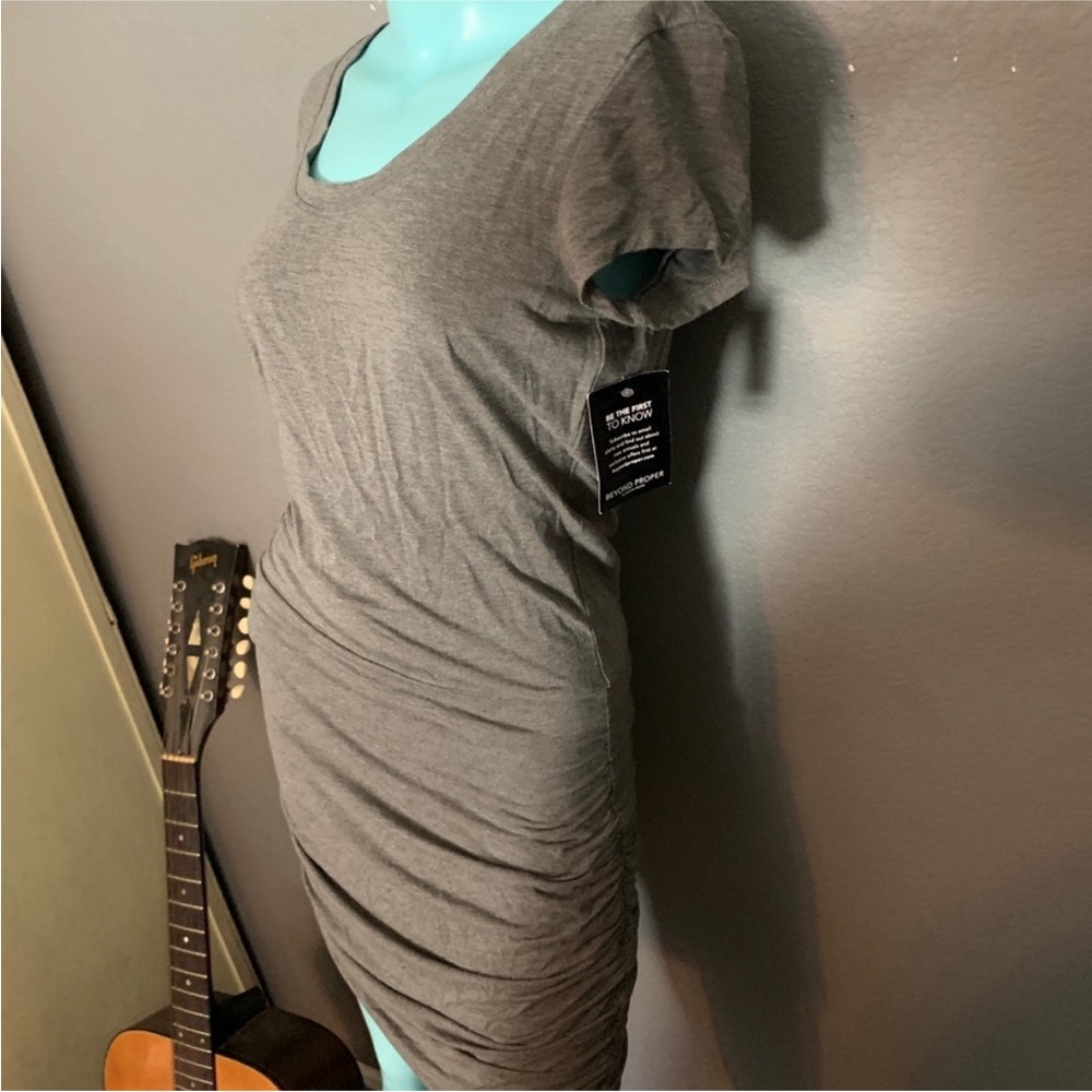 Boston Proper Gray Mini Dress